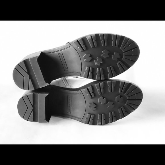 MARC FISHER WHITE LABONI LACE UP COMBAT BOOTS 8.5M - Picture 5 of 8